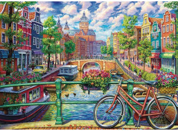 COBBLE HILL Puzzle Průplav v Amsterdamu 1000 dílků