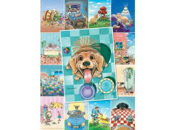 EUROGRAPHICS Puzzle Psí život XL 500 dílků