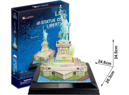 CUBICFUN Svítící 3D puzzle Socha Svobody 37 dílků