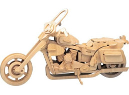 WOODEN TOY , WCK 3D puzzle Motorka Harley Davidson II.