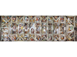 EUROGRAPHICS Panoramatické puzzle Strop Sixtinské kaple 1000 dílků