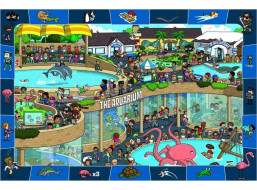 EUROGRAPHICS Spot & Find puzzle Bláznivé akvárium 100 dílků