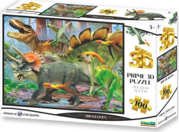 PRIME 3D Puzzle Triceratops 3D 100 dílků