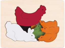 HAPE Vícevrstvé puzzle Zvířecí kamarádi