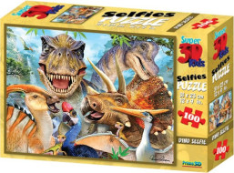 PRIME 3D Puzzle Dinosauří selfie 3D 100 dílků