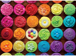 EUROGRAPHICS Puzzle Dortíková duha 1000 dílků (Cupcake)