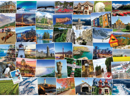 EUROGRAPHICS Puzzle Světoběžník - Kanada 1000 dílků