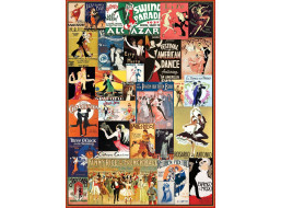 EUROGRAPHICS Puzzle Vintage plakáty z tanečních sálů 1000 dílků