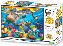 PRIME 3D Puzzle Želví pláž 3D 48 dílků