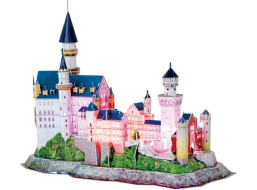 CUBICFUN Svítící 3D puzzle Zámek Neuschwanstein 128 dílků