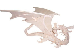 WOODEN TOY , WCK 3D puzzle Dračí bojovník