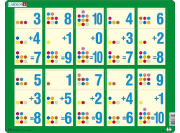 LARSEN Puzzle Sčítání do deseti II 10 dílků