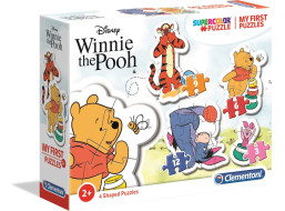 CLEMENTONI Moje první puzzle Medvídek Pú 4v1 (2,3,4,5 dílků)