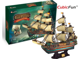 CUBICFUN 3D puzzle Plachetnice San Felipe 248 dílků