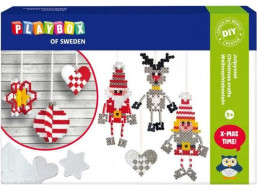 PLAYBOX Zažehlovací korálky Vánoční ozdoby 3D, 4000ks