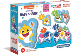 CLEMENTONI Moje první puzzle Baby Shark 4v1 (3,6,9,12 dílků)
