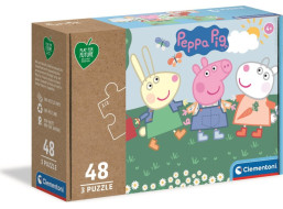 CLEMENTONI Play For Future Puzzle Prasátko Peppa 3x48 dílků