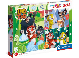 CLEMENTONI Puzzle Leo a Tig 3x48 dílků