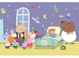 CLEMENTONI Puzzle Prasátko Peppa MAXI 104 dílků