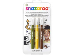 SNAZAROO Štětce Brush Pen s barvami na obličej - Džungle