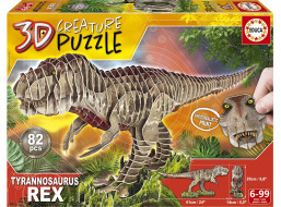EDUCA 3D puzzle T-Rex 82 dílků