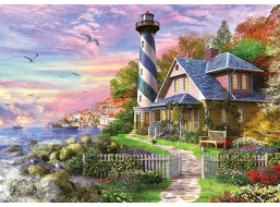 EDUCA Puzzle Maják v zátoce Rock Bay 1000 dílků
