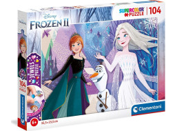 CLEMENTONI Puzzle s drahokamy Ledové království 2: Sestry 104 dílků