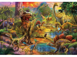 EDUCA Puzzle Území dinosaurů 1000 dílků