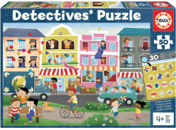 EDUCA Detektivní puzzle Město 50 dílků