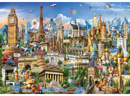 EDUCA Puzzle Divy Evropy 2000 dílků