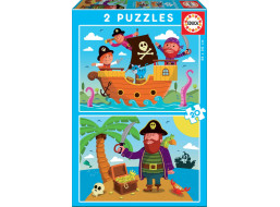 EDUCA Puzzle Piráti 2x20 dílků