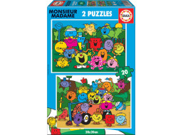 EDUCA Puzzle Monsieur Madame 2x20 dílků