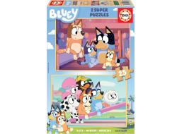 EDUCA Dřevěné puzzle Bluey 2x25 dílků