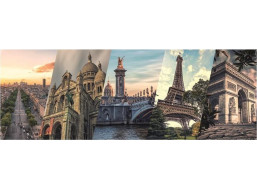 DINO Panoramatické puzzle Paříž koláž 2000 dílků