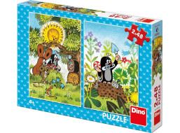 DINO Puzzle Krteček a přátelé 2x48 dílků