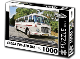 RETRO-AUTA Puzzle BUS č. 8 Škoda 706 RTO LUX (1961) 1000 dílků