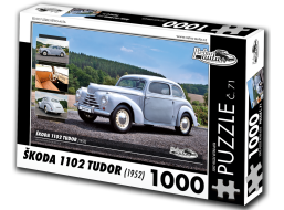 RETRO-AUTA Puzzle č. 71 Škoda 1102 TUDOR (1952) 1000 dílků