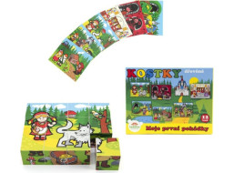 TEDDIES Obrázkové kostky Moje první pohádky, 12 kostek