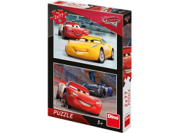 DINO Puzzle Auta: Závodníci 2x77 dílků