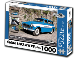 RETRO-AUTA Puzzle č. 17 Škoda 1202 STW VB (1965) 1000 dílků