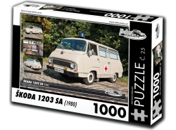 RETRO-AUTA Puzzle č. 25 Škoda 1203 SA (1980) 1000 dílků