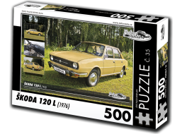 RETRO-AUTA Puzzle č. 35 Škoda 120 L (1976) 500 dílků