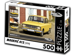 RETRO-AUTA Puzzle č. 36 Moskvič 412 (1974) 500 dílků