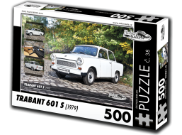 RETRO-AUTA Puzzle č. 38 Trabant 601 S (1979) 500 dílků