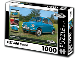 RETRO-AUTA Puzzle č. 49 Fiat 600 D (1964) 1000 dílků