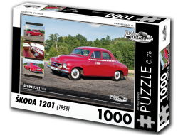 RETRO-AUTA Puzzle č. 76 Škoda 1201 (1958) 1000 dílků