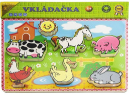 STUDO WOOD Vkládačka Zvířátka na statku