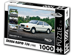 RETRO-AUTA Puzzle č. 75 Škoda RAPID 136 (1988) 1000 dílků