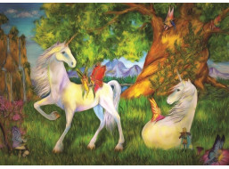 ART PUZZLE Puzzle Jednorožci 100 dílků
