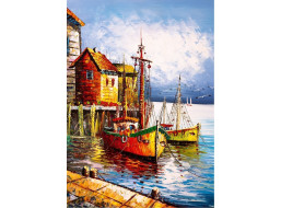 ART PUZZLE Puzzle Oranžový přístav 500 dílků